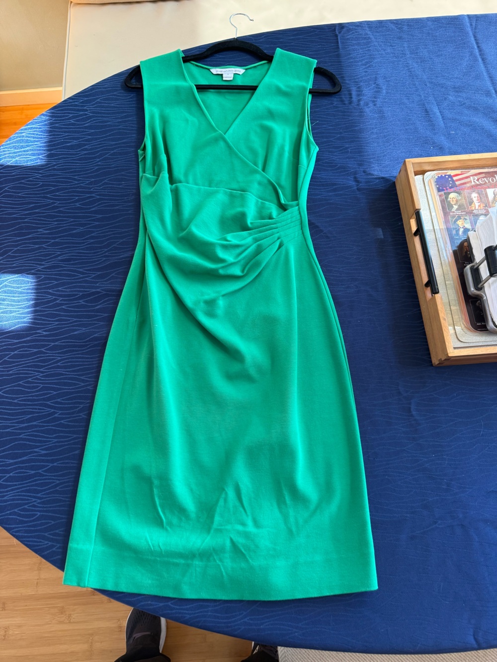 Diane Von Furstenberg Emerald Green Maxi Dress with Twist Detail